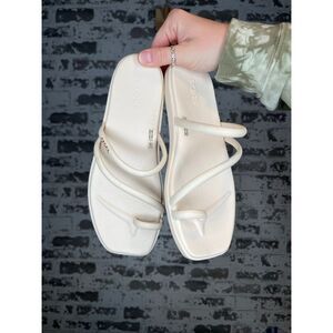 Crocs | women cream new slip on sandals